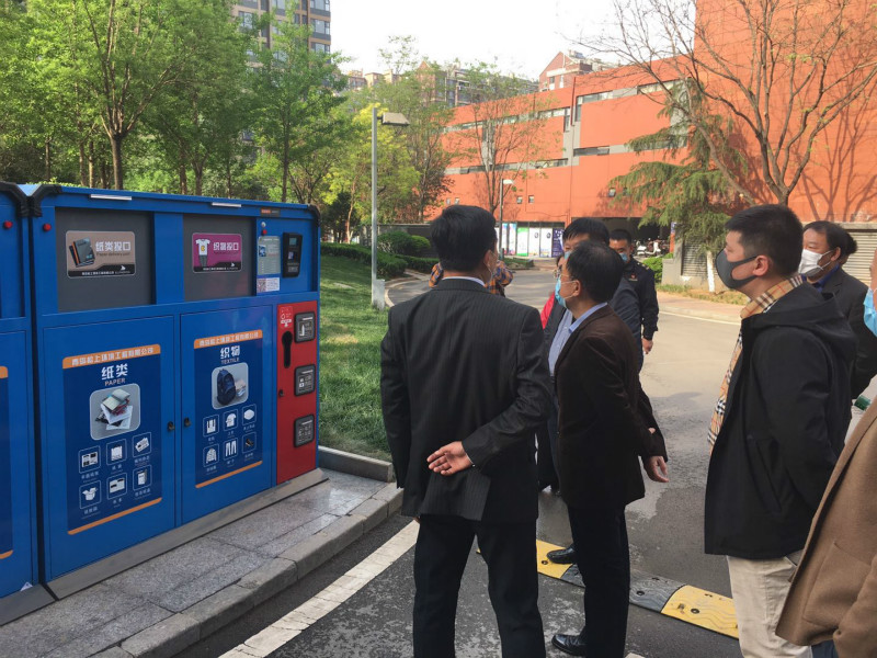 濟南市城管局王道忠局長一行領導到萬科城考察指導工作